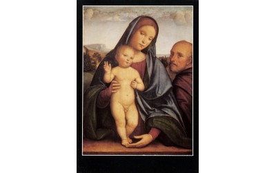 Képeslap Francesco Francia: A Szent család